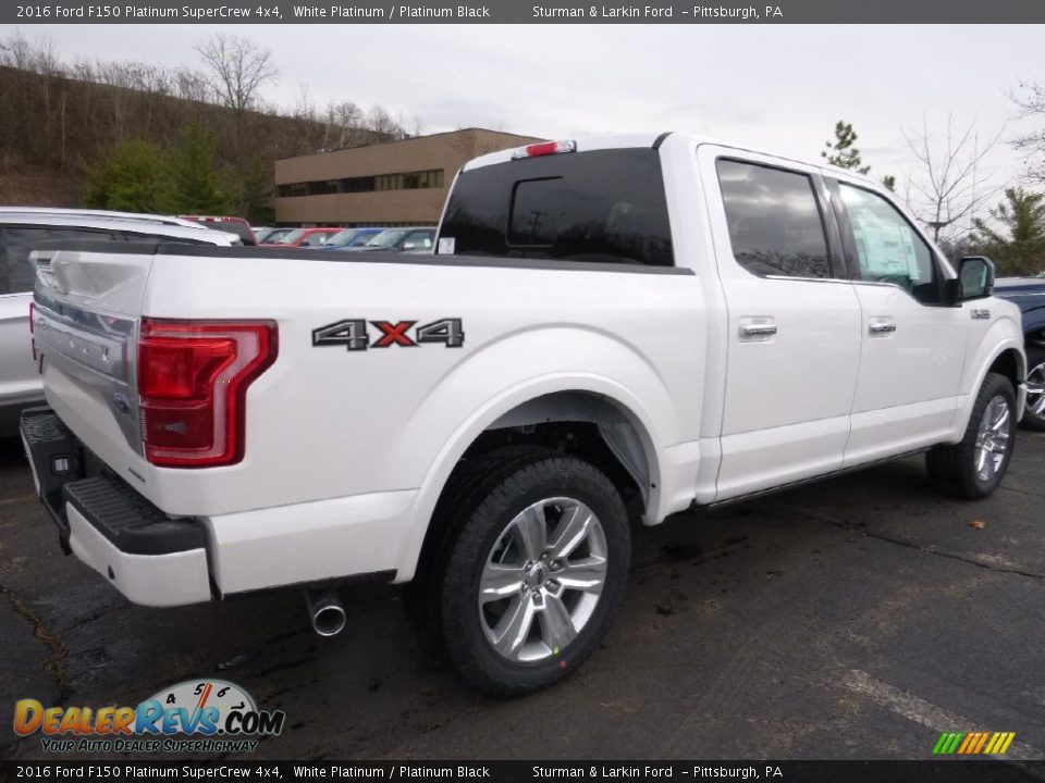 2016 Ford F150 Platinum SuperCrew 4x4 White Platinum / Platinum Black Photo #2