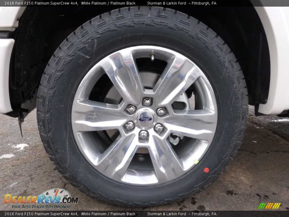 2016 Ford F150 Platinum SuperCrew 4x4 White Platinum / Platinum Black Photo #5