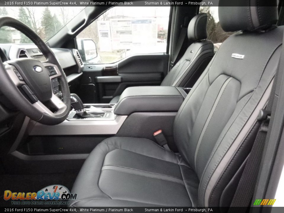 2016 Ford F150 Platinum SuperCrew 4x4 White Platinum / Platinum Black Photo #6