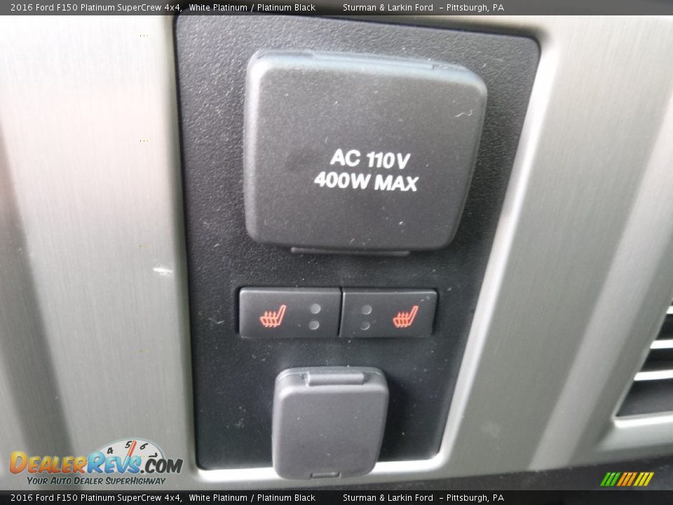 2016 Ford F150 Platinum SuperCrew 4x4 White Platinum / Platinum Black Photo #8