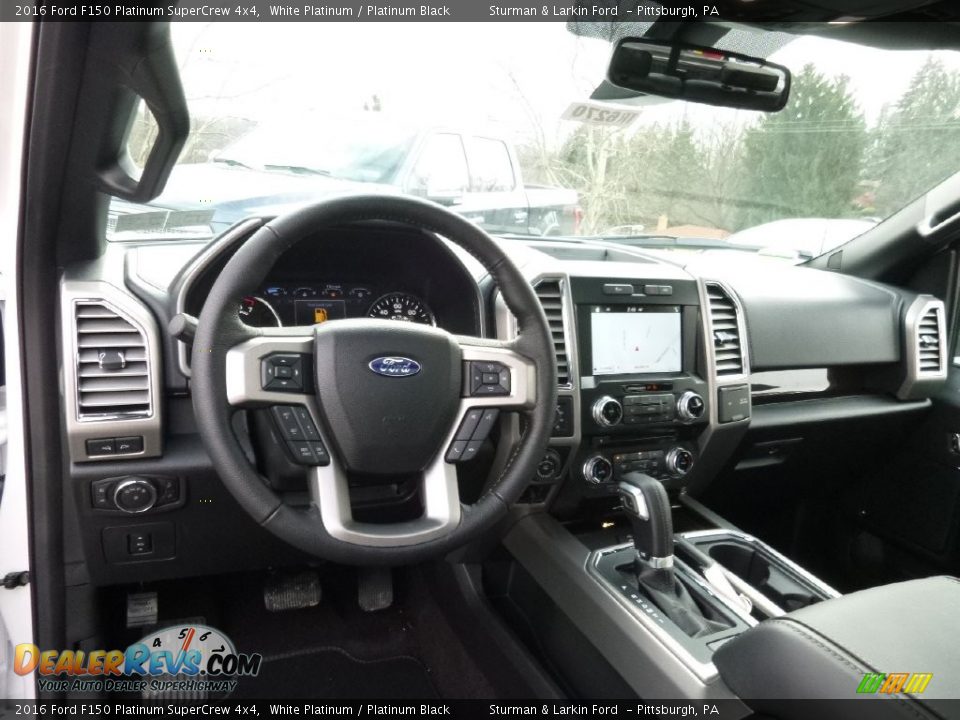2016 Ford F150 Platinum SuperCrew 4x4 White Platinum / Platinum Black Photo #9