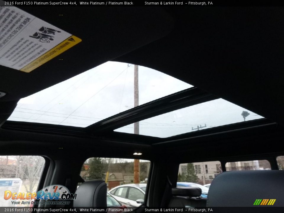 2016 Ford F150 Platinum SuperCrew 4x4 White Platinum / Platinum Black Photo #12