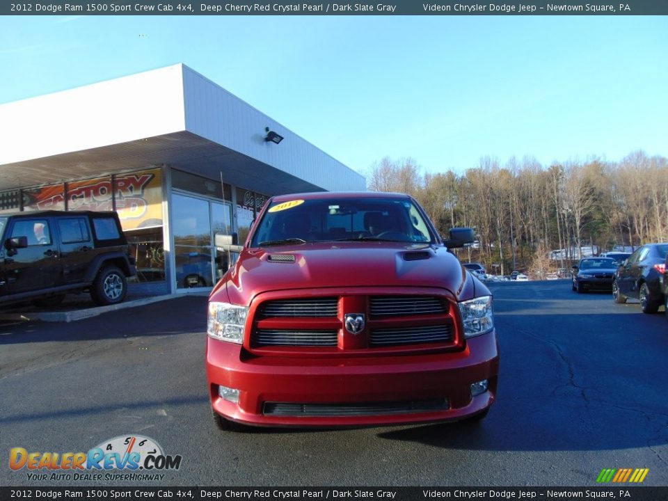 2012 Dodge Ram 1500 Sport Crew Cab 4x4 Deep Cherry Red Crystal Pearl / Dark Slate Gray Photo #8