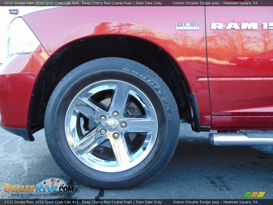 2012 Dodge Ram 1500 Sport Crew Cab 4x4 Deep Cherry Red Crystal Pearl / Dark Slate Gray Photo #11