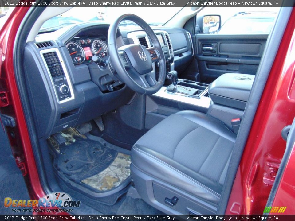 2012 Dodge Ram 1500 Sport Crew Cab 4x4 Deep Cherry Red Crystal Pearl / Dark Slate Gray Photo #14