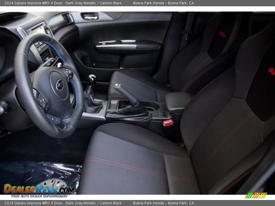 2014 Subaru Impreza WRX 4 Door Dark Gray Metallic / Carbon Black Photo #3