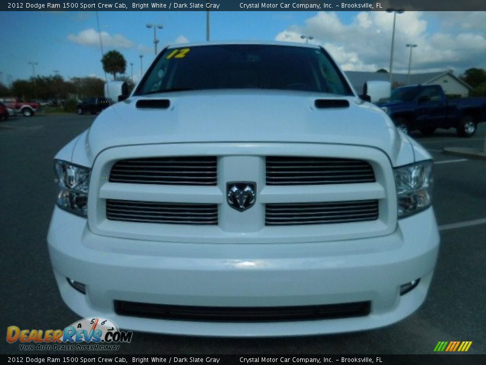 2012 Dodge Ram 1500 Sport Crew Cab Bright White / Dark Slate Gray Photo #13