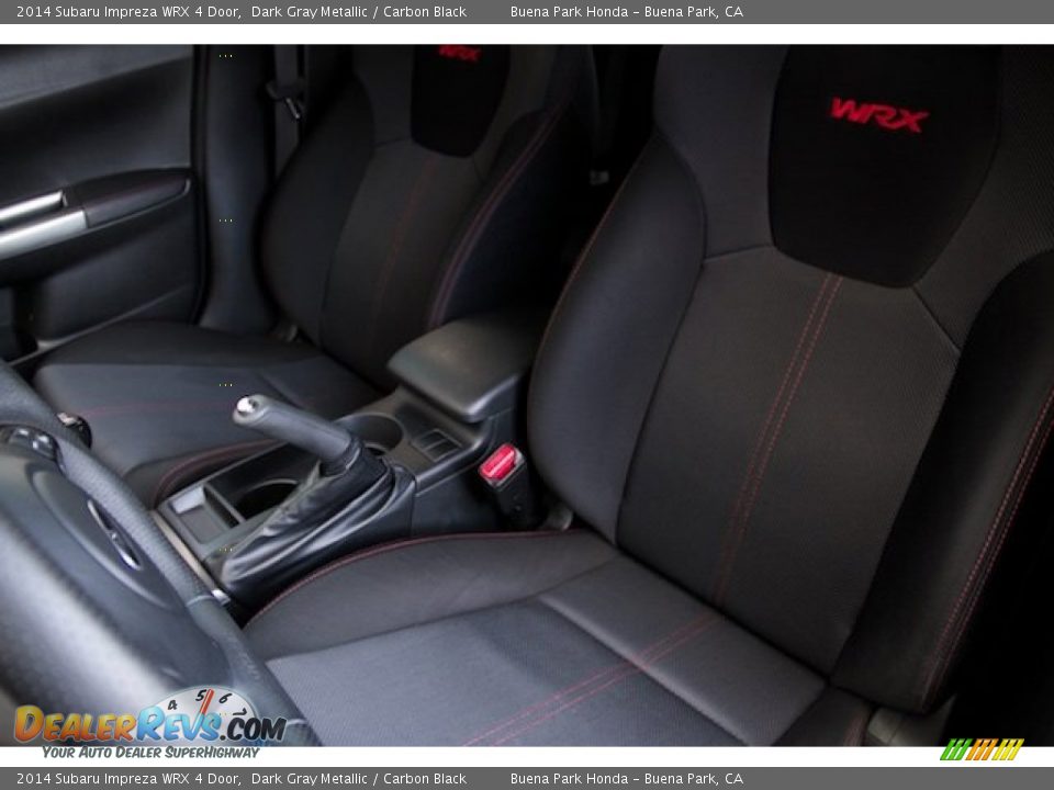 2014 Subaru Impreza WRX 4 Door Dark Gray Metallic / Carbon Black Photo #12