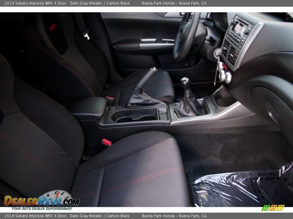 2014 Subaru Impreza WRX 4 Door Dark Gray Metallic / Carbon Black Photo #16