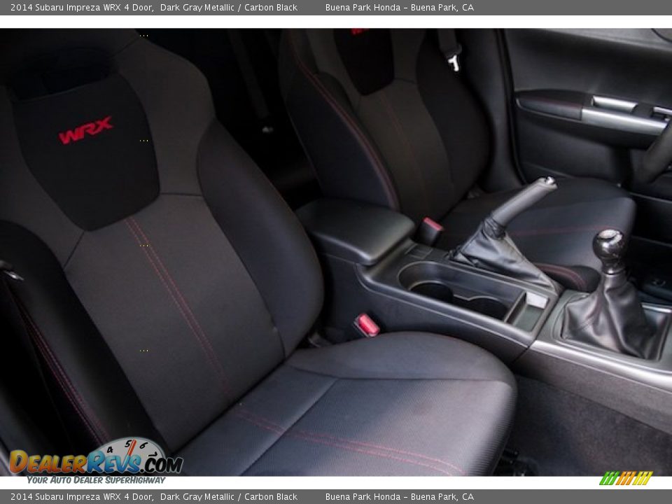 2014 Subaru Impreza WRX 4 Door Dark Gray Metallic / Carbon Black Photo #17