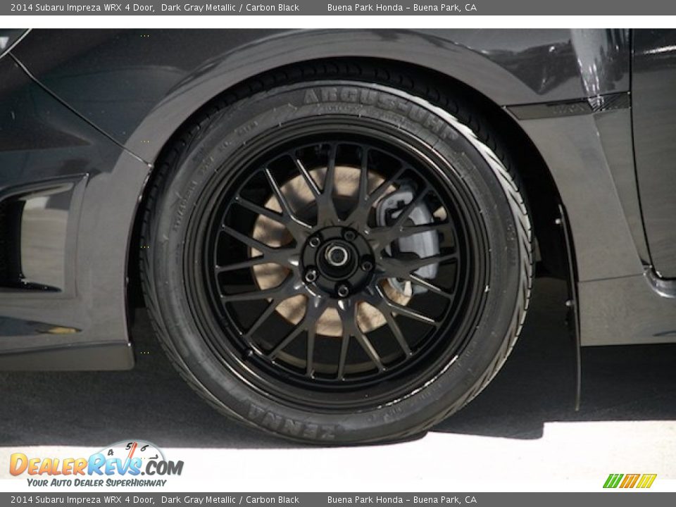 2014 Subaru Impreza WRX 4 Door Dark Gray Metallic / Carbon Black Photo #25