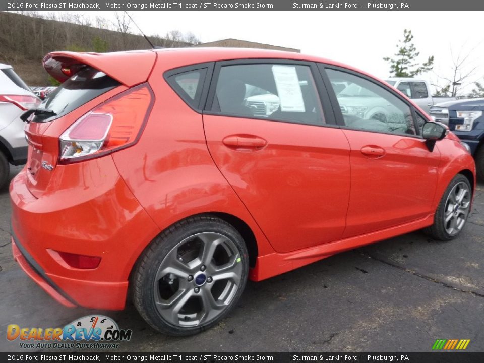 Molten Orange Metallic Tri-coat 2016 Ford Fiesta ST Hatchback Photo #2