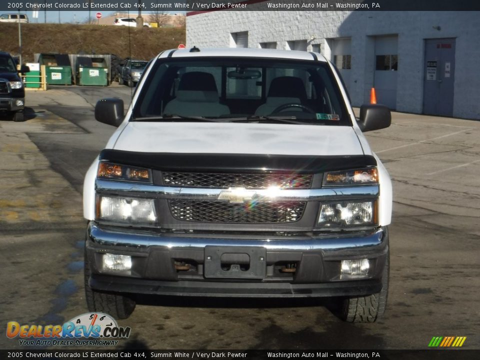 2005 Chevrolet Colorado LS Extended Cab 4x4 Summit White / Very Dark Pewter Photo #4