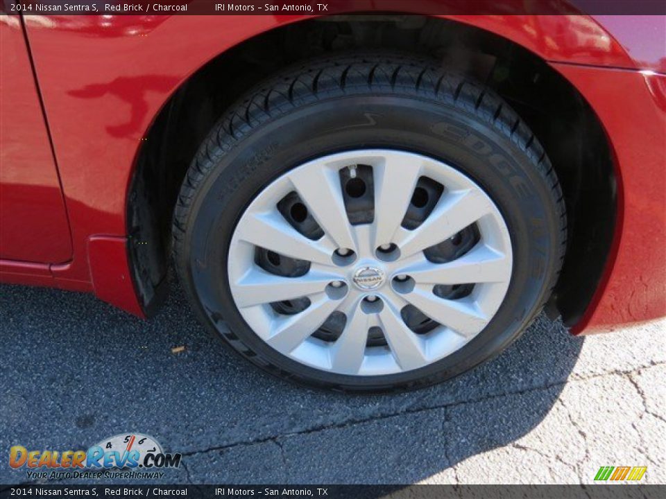 2014 Nissan Sentra S Red Brick / Charcoal Photo #10