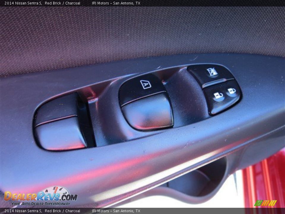 2014 Nissan Sentra S Red Brick / Charcoal Photo #11