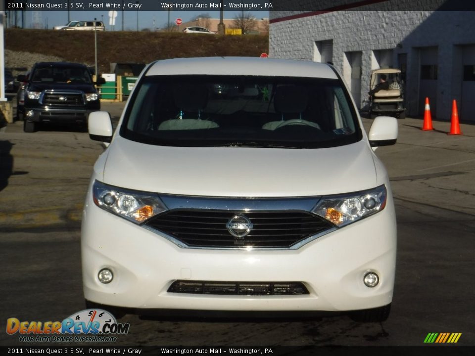 2011 Nissan Quest 3.5 SV Pearl White / Gray Photo #4