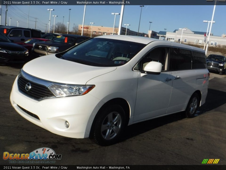 2011 Nissan Quest 3.5 SV Pearl White / Gray Photo #5