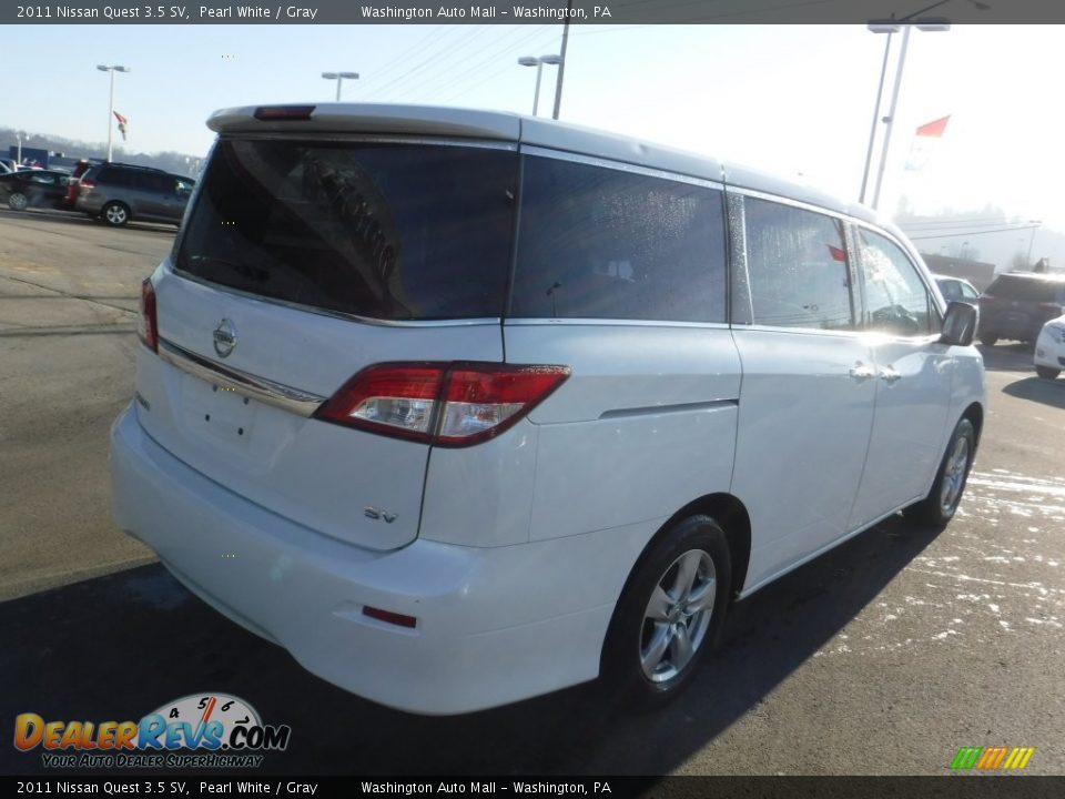2011 Nissan Quest 3.5 SV Pearl White / Gray Photo #8