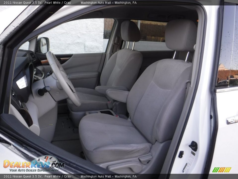 2011 Nissan Quest 3.5 SV Pearl White / Gray Photo #12
