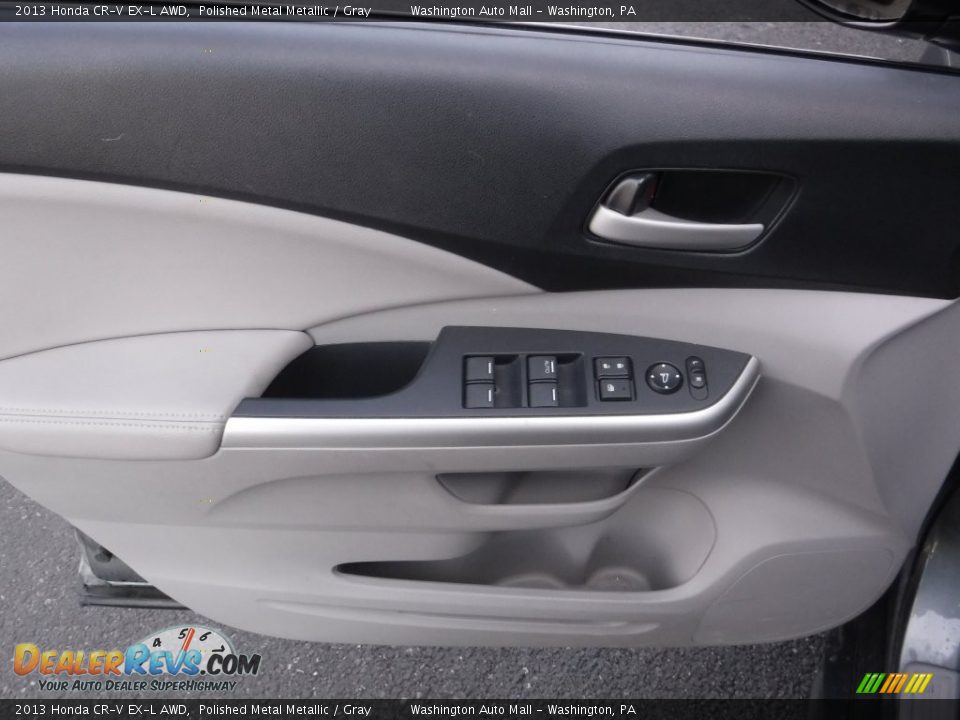 2013 Honda CR-V EX-L AWD Polished Metal Metallic / Gray Photo #12