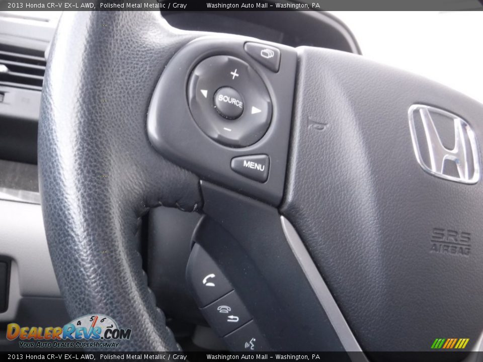 2013 Honda CR-V EX-L AWD Polished Metal Metallic / Gray Photo #21