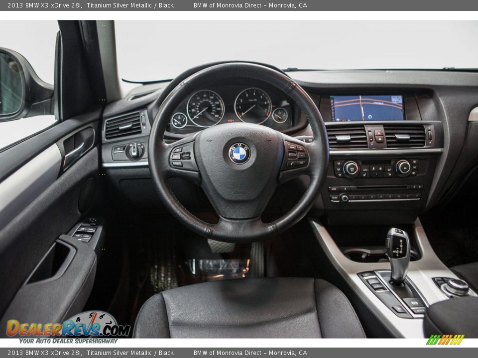 2013 BMW X3 xDrive 28i Titanium Silver Metallic / Black Photo #4