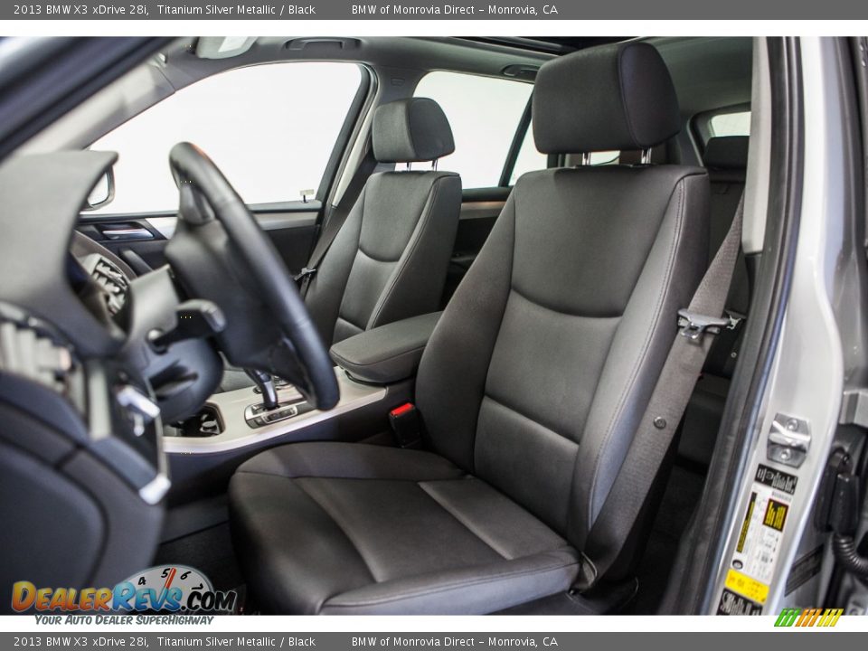 2013 BMW X3 xDrive 28i Titanium Silver Metallic / Black Photo #6