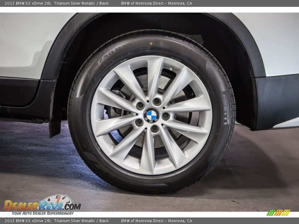 2013 BMW X3 xDrive 28i Titanium Silver Metallic / Black Photo #8