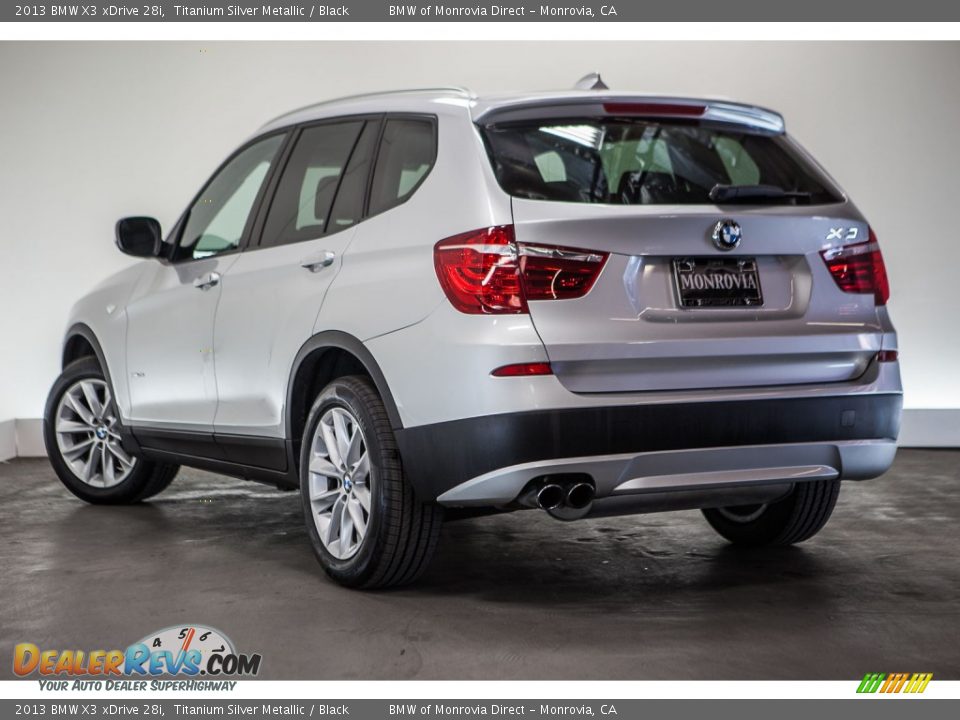 2013 BMW X3 xDrive 28i Titanium Silver Metallic / Black Photo #10