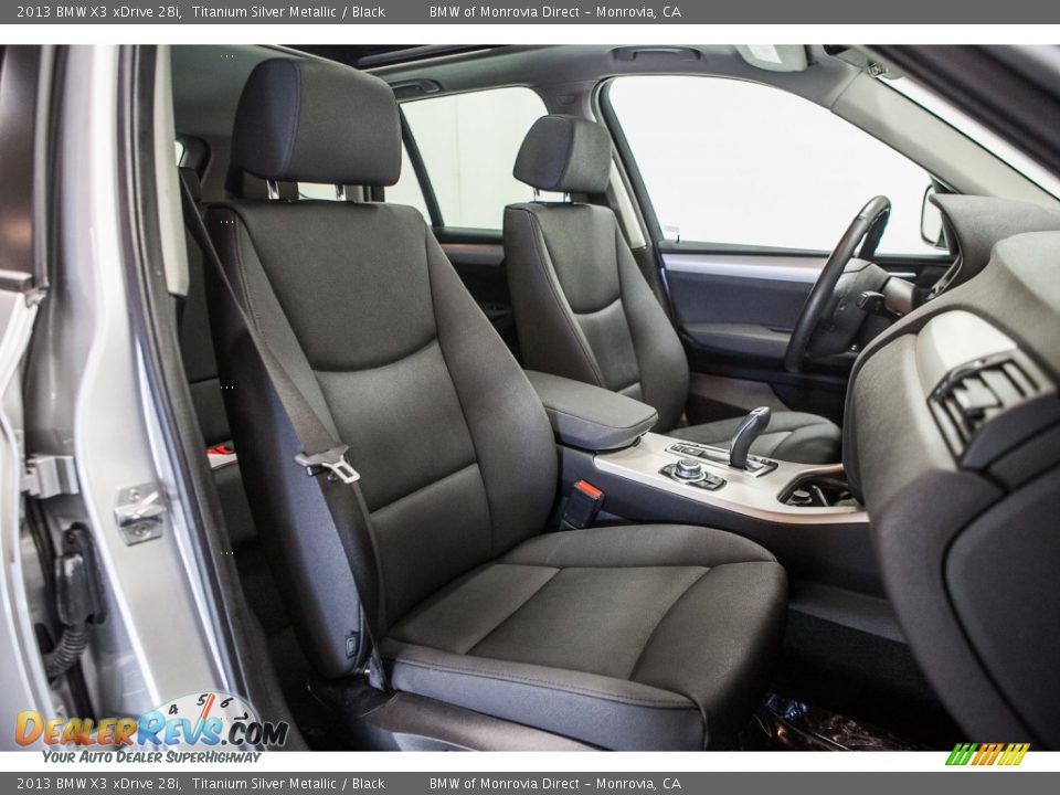 2013 BMW X3 xDrive 28i Titanium Silver Metallic / Black Photo #15