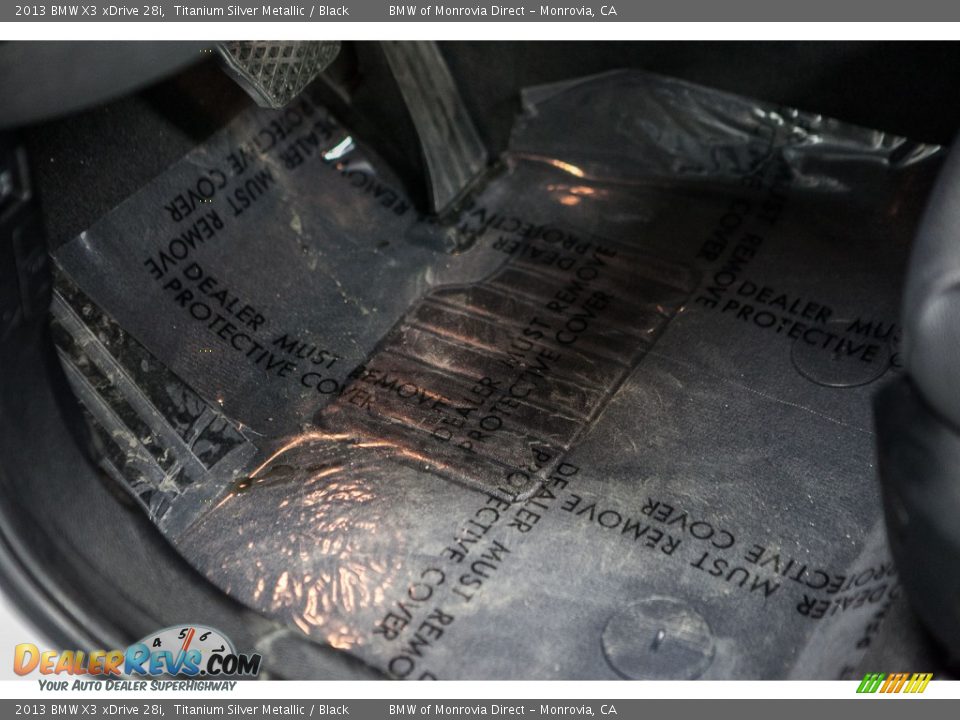 2013 BMW X3 xDrive 28i Titanium Silver Metallic / Black Photo #20