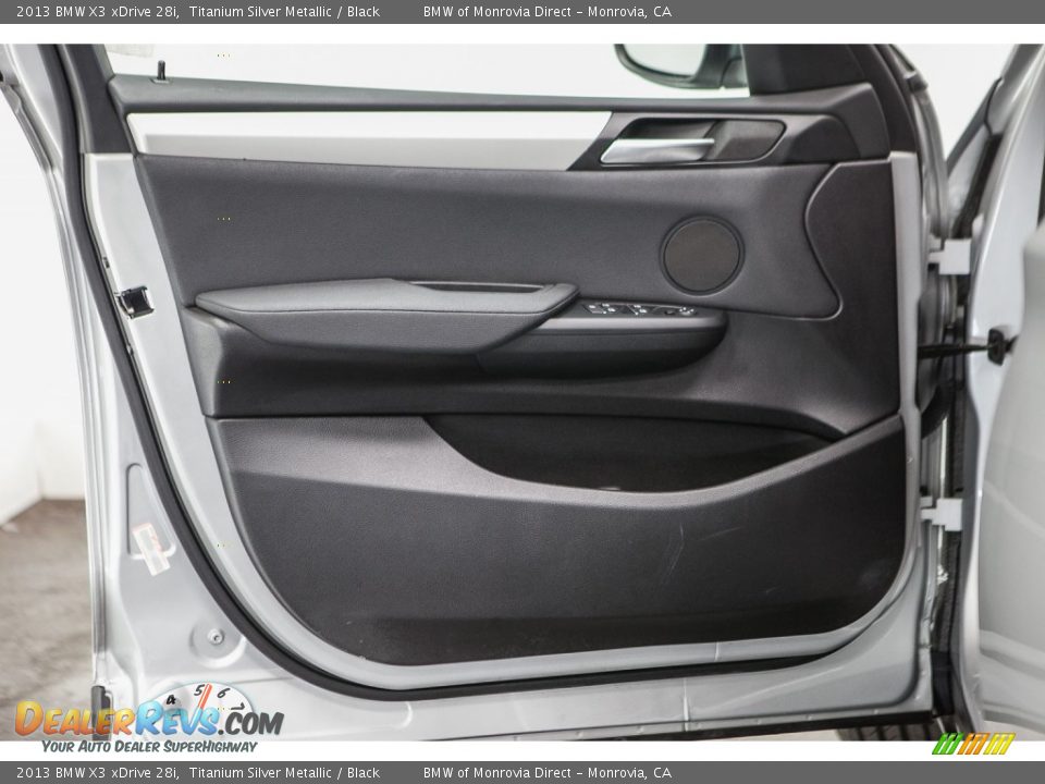 2013 BMW X3 xDrive 28i Titanium Silver Metallic / Black Photo #22