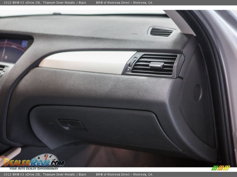 2013 BMW X3 xDrive 28i Titanium Silver Metallic / Black Photo #23