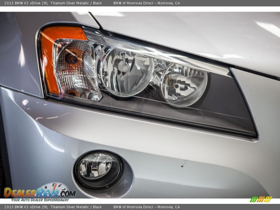 2013 BMW X3 xDrive 28i Titanium Silver Metallic / Black Photo #27