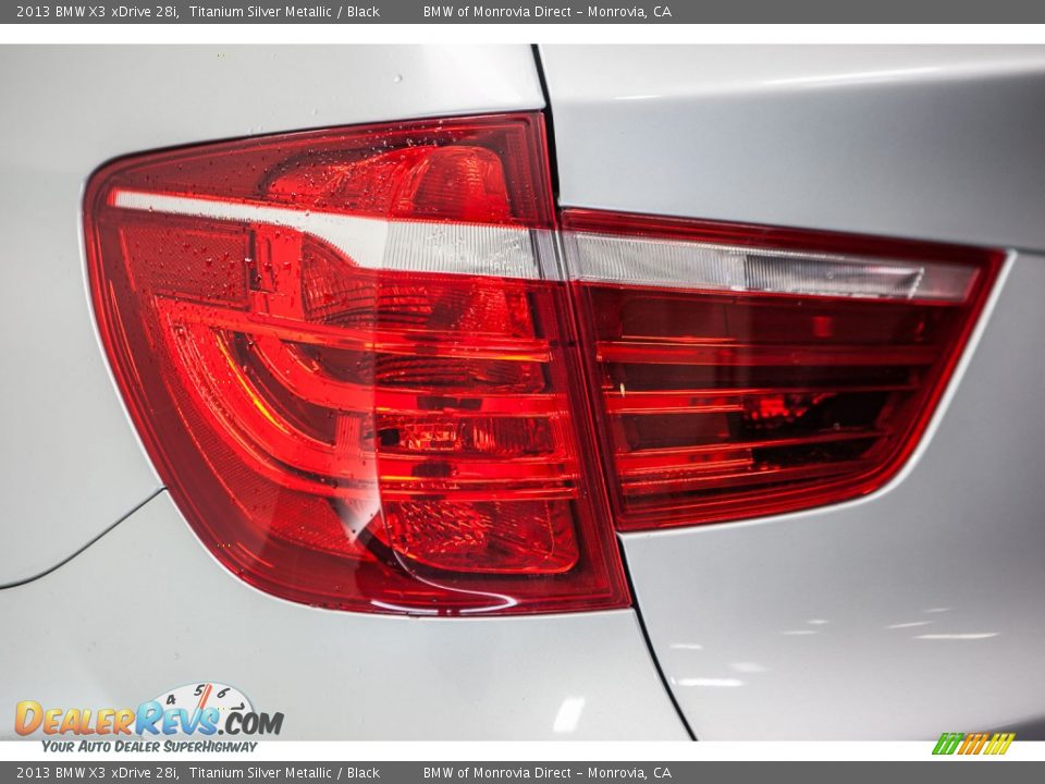 2013 BMW X3 xDrive 28i Titanium Silver Metallic / Black Photo #29