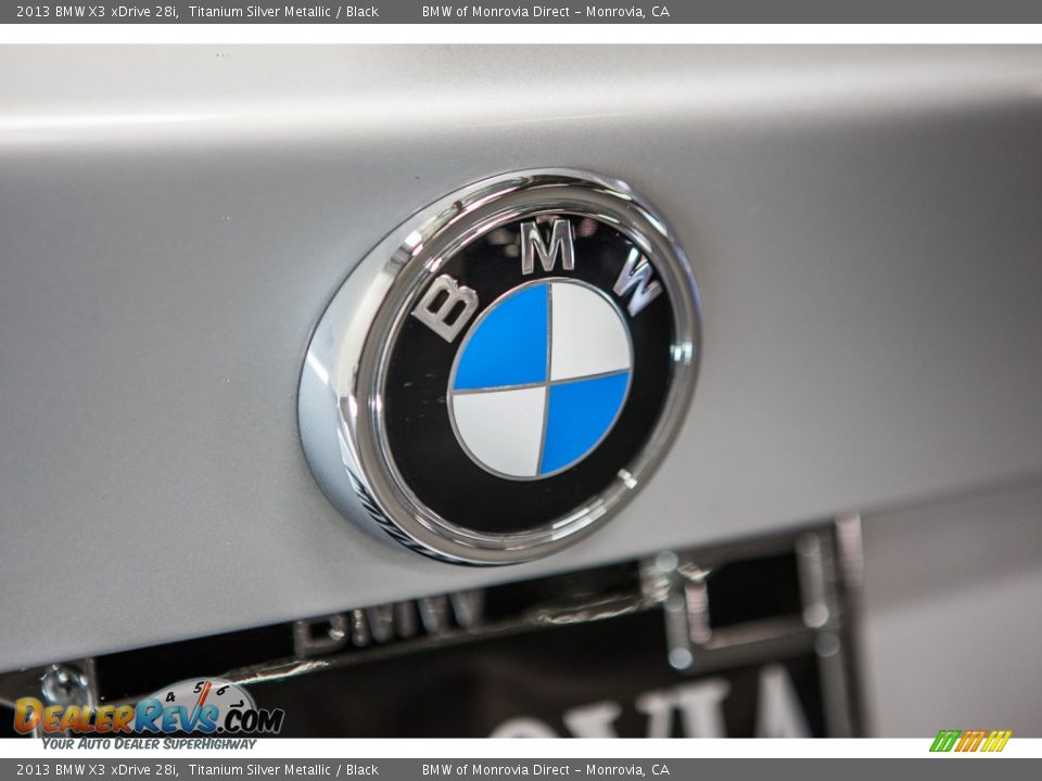2013 BMW X3 xDrive 28i Titanium Silver Metallic / Black Photo #30