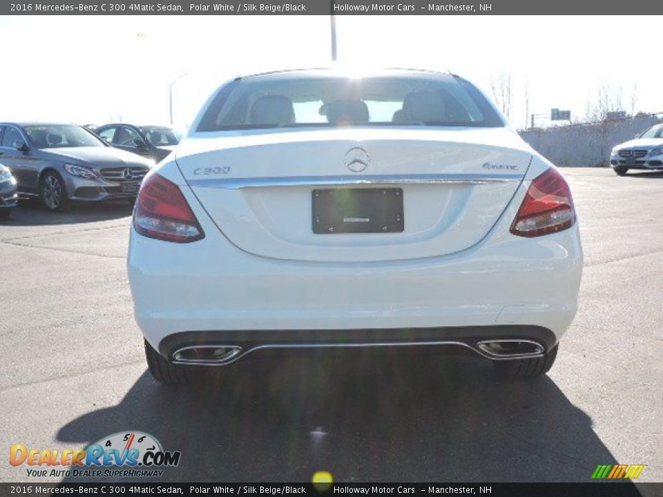 2016 Mercedes-Benz C 300 4Matic Sedan Polar White / Silk Beige/Black Photo #3