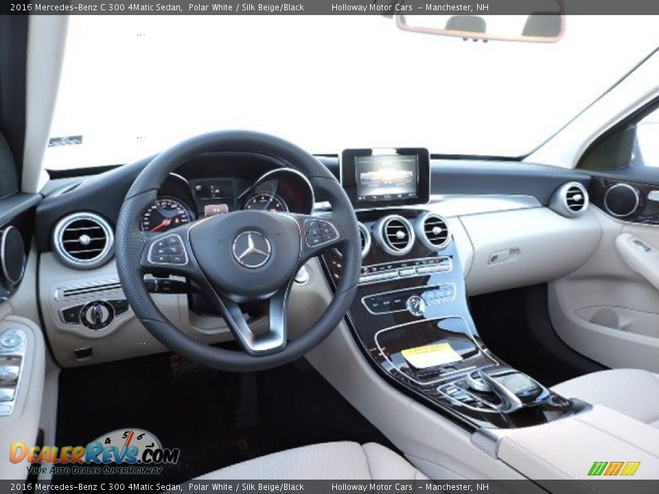 Silk Beige/Black Interior - 2016 Mercedes-Benz C 300 4Matic Sedan Photo #5