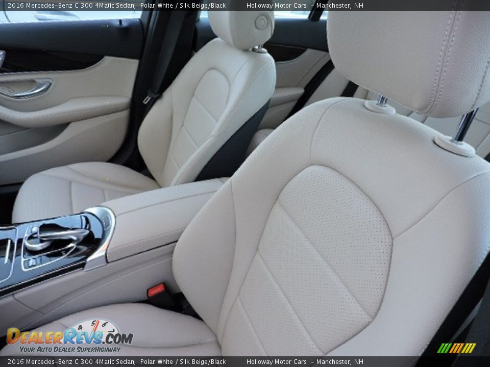 2016 Mercedes-Benz C 300 4Matic Sedan Polar White / Silk Beige/Black Photo #7