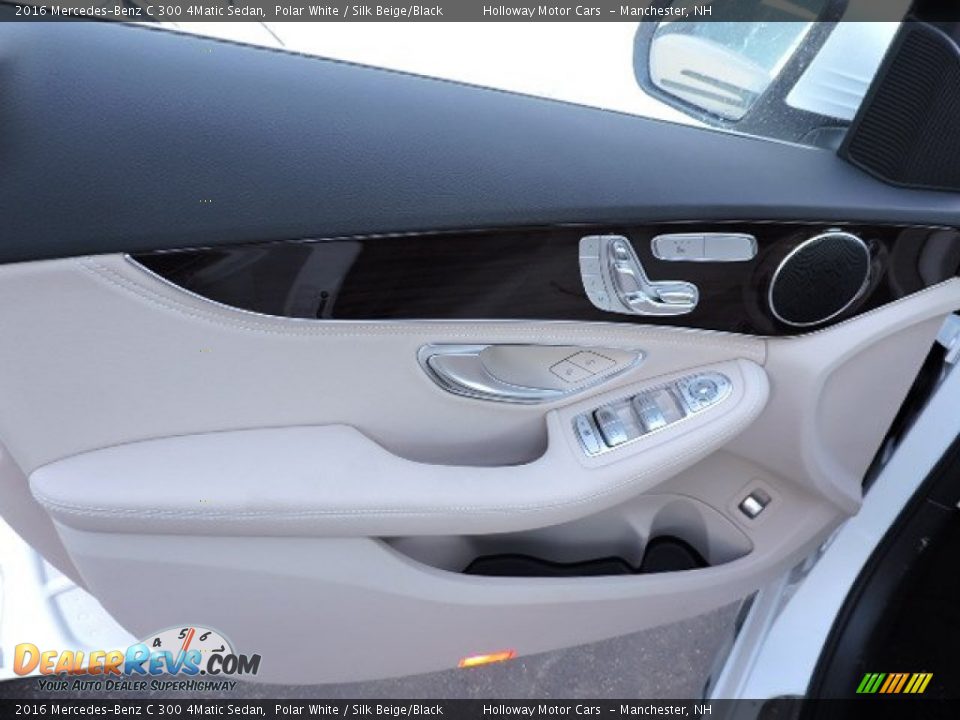 2016 Mercedes-Benz C 300 4Matic Sedan Polar White / Silk Beige/Black Photo #11