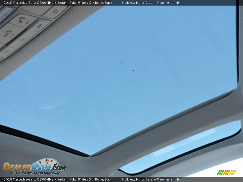 2016 Mercedes-Benz C 300 4Matic Sedan Polar White / Silk Beige/Black Photo #14