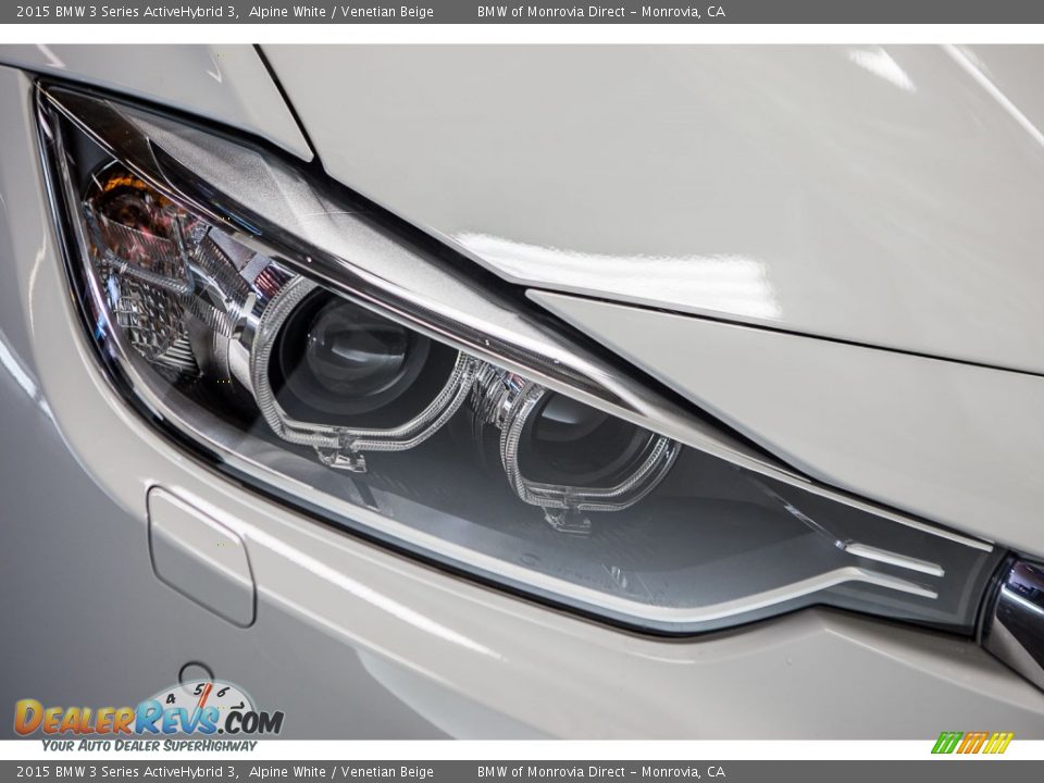 2015 BMW 3 Series ActiveHybrid 3 Alpine White / Venetian Beige Photo #27