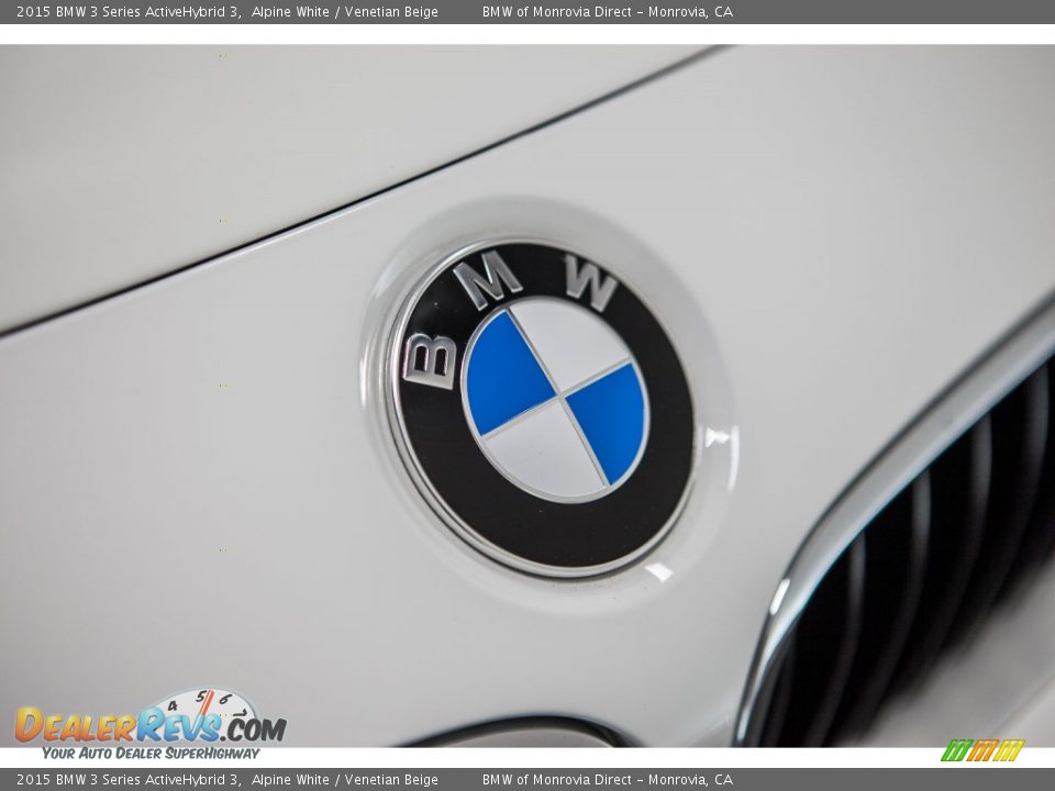2015 BMW 3 Series ActiveHybrid 3 Alpine White / Venetian Beige Photo #28