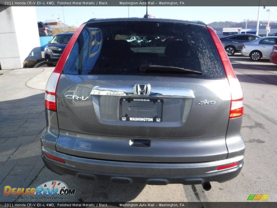 2011 Honda CR-V EX-L 4WD Polished Metal Metallic / Black Photo #8