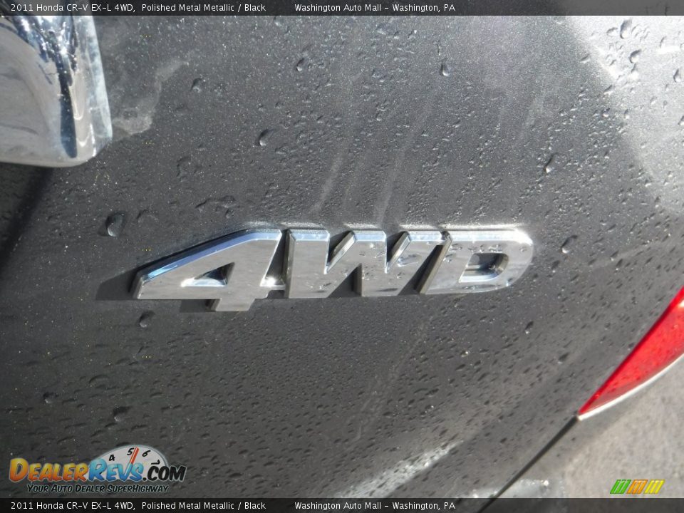 2011 Honda CR-V EX-L 4WD Polished Metal Metallic / Black Photo #9
