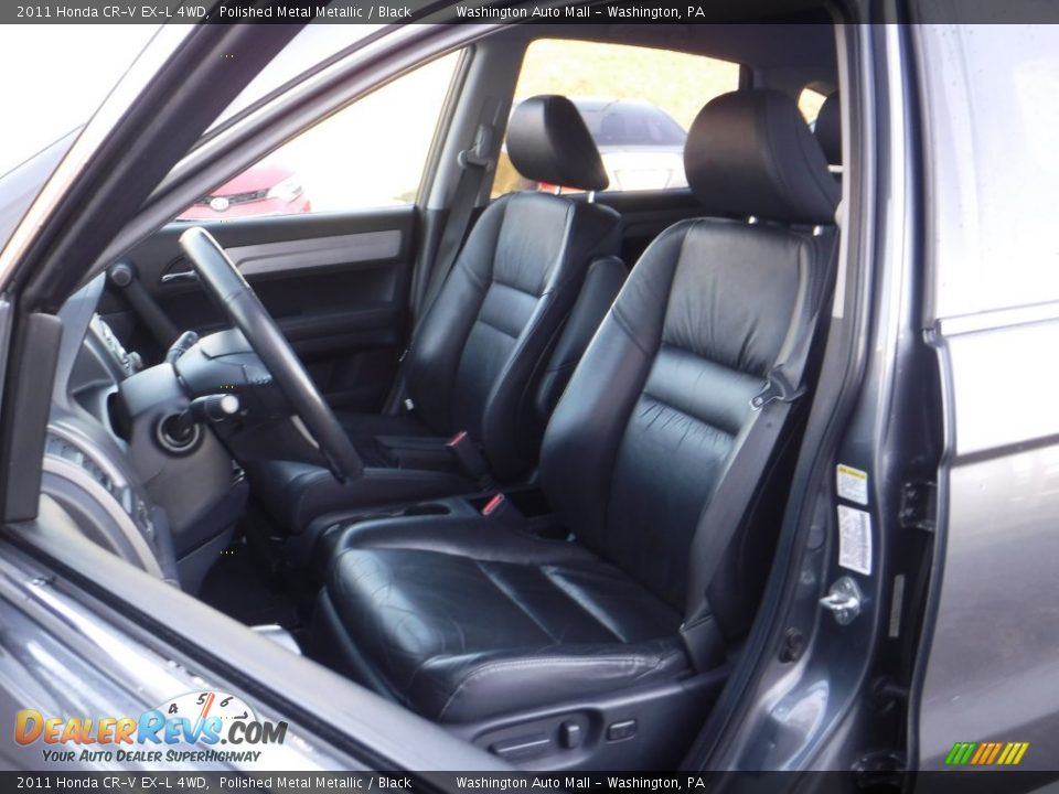 2011 Honda CR-V EX-L 4WD Polished Metal Metallic / Black Photo #13