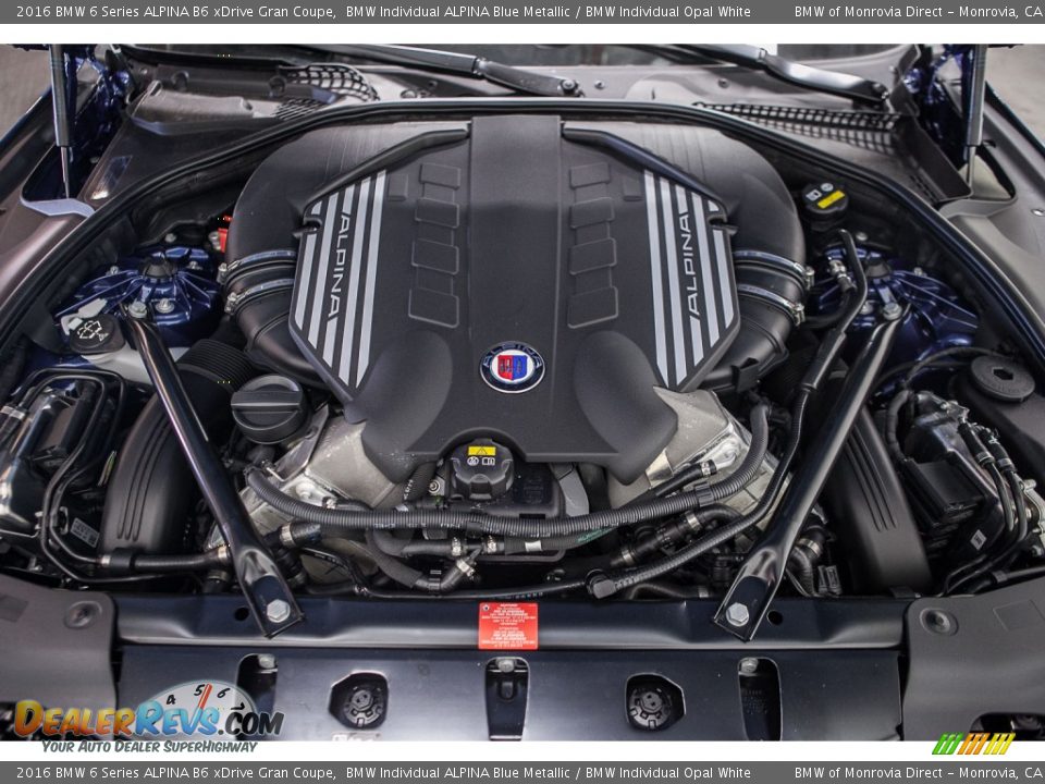 2016 BMW 6 Series ALPINA B6 xDrive Gran Coupe 4.4 Liter ALPINA DI TwinPower Turbocharged DOHC 32-Valve VVT V8 Engine Photo #9