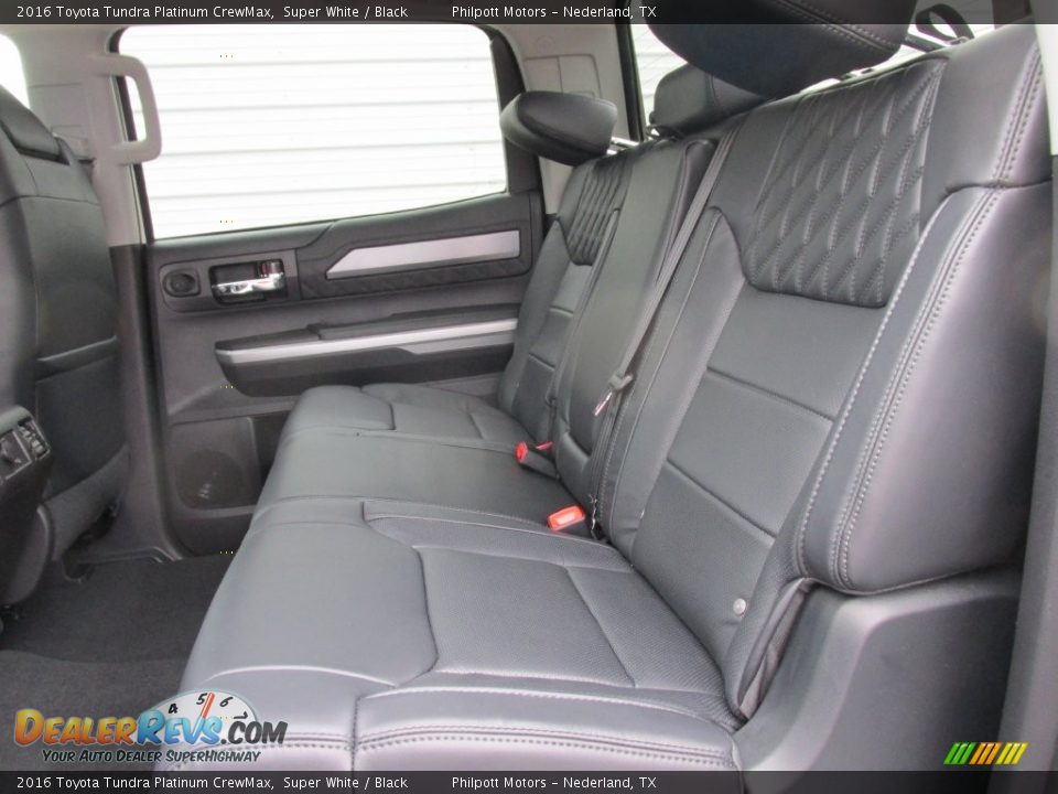 Rear Seat of 2016 Toyota Tundra Platinum CrewMax Photo #16