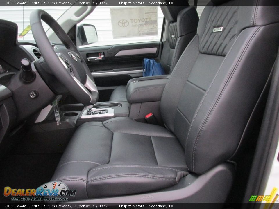 Front Seat of 2016 Toyota Tundra Platinum CrewMax Photo #19
