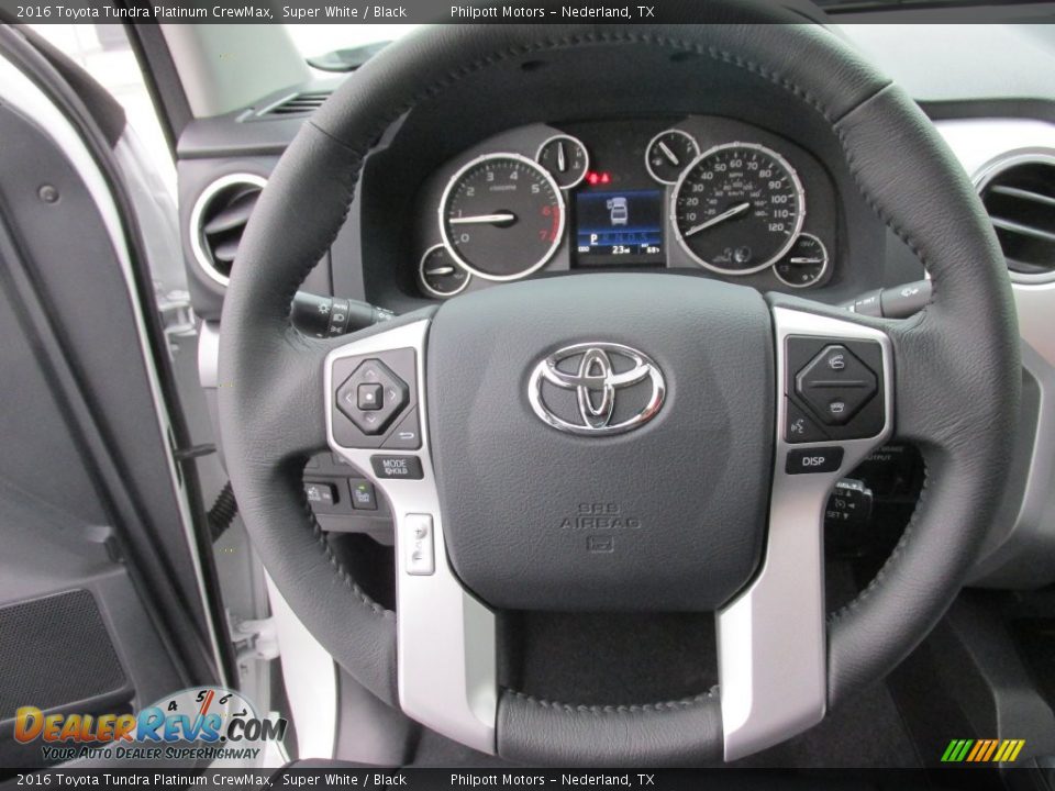 2016 Toyota Tundra Platinum CrewMax Steering Wheel Photo #28